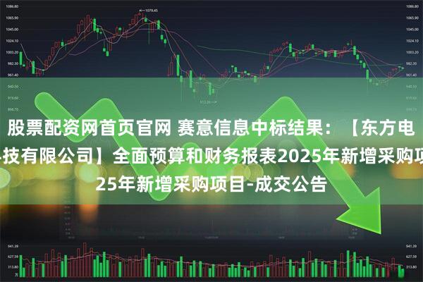 股票配资网首页官网 赛意信息中标结果:【东方电气集团数字科技有限公司】全面预算和财务报表2025年新增采购项目-成交公告